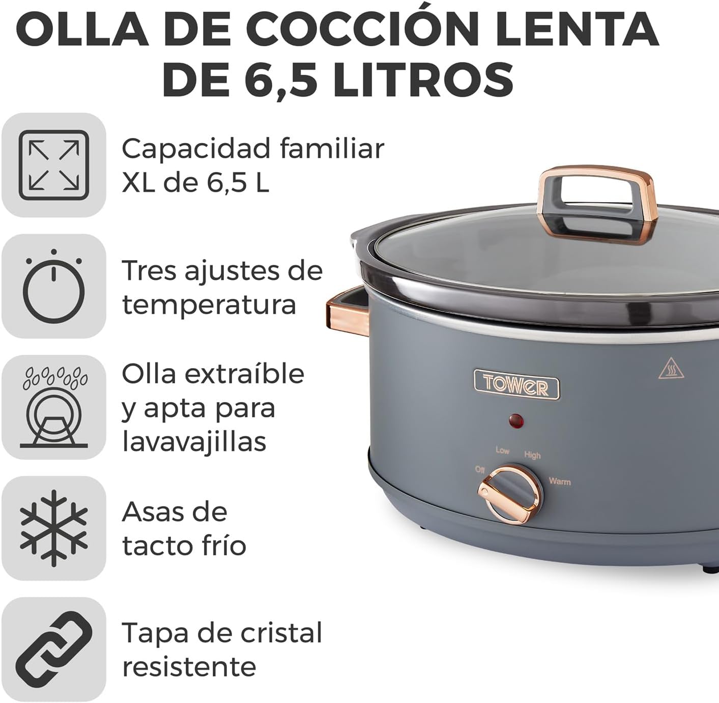 Producto Tower T16043GRY 6 | A1107