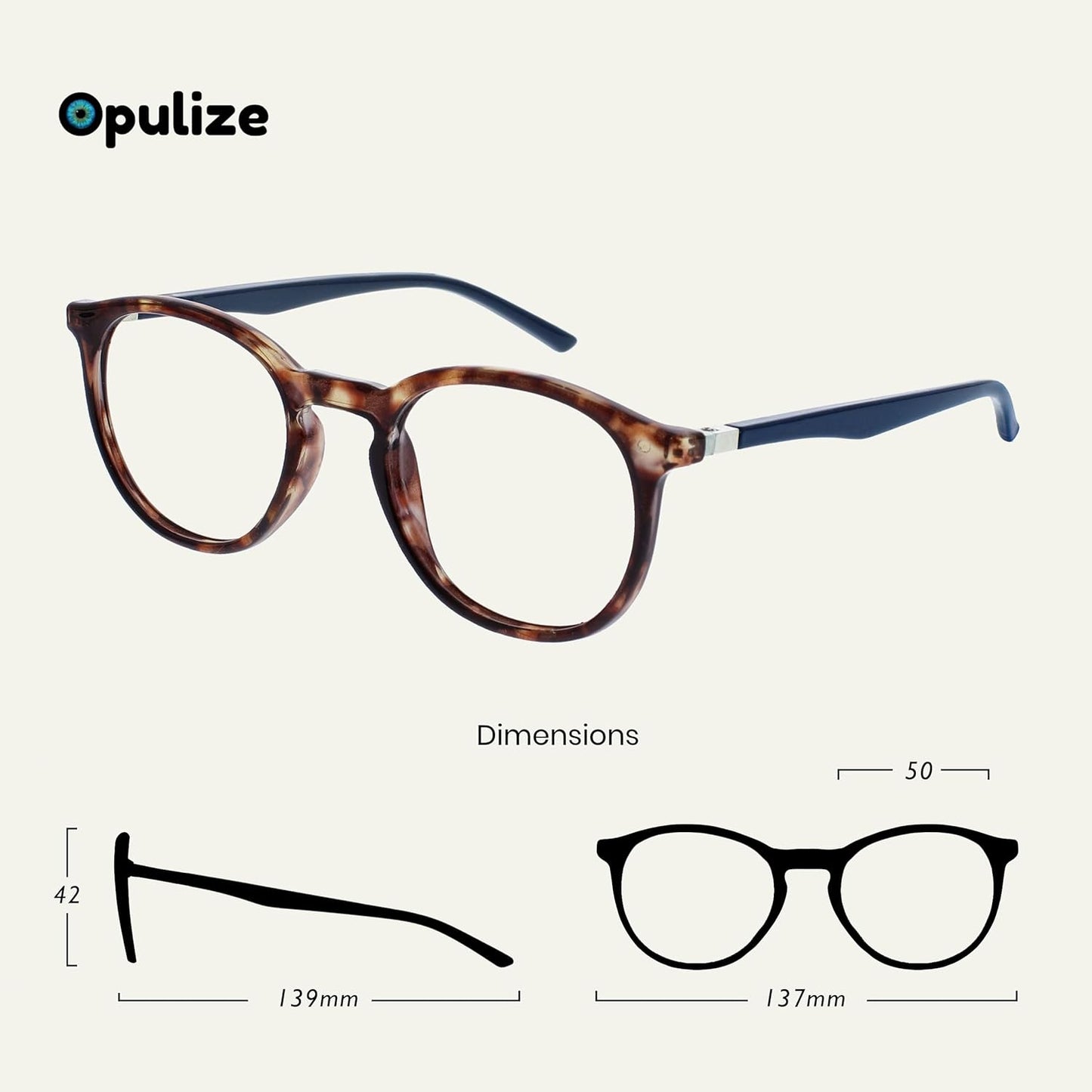 Gafas Luz Azul OPULIZE Gafas Met con | A1696