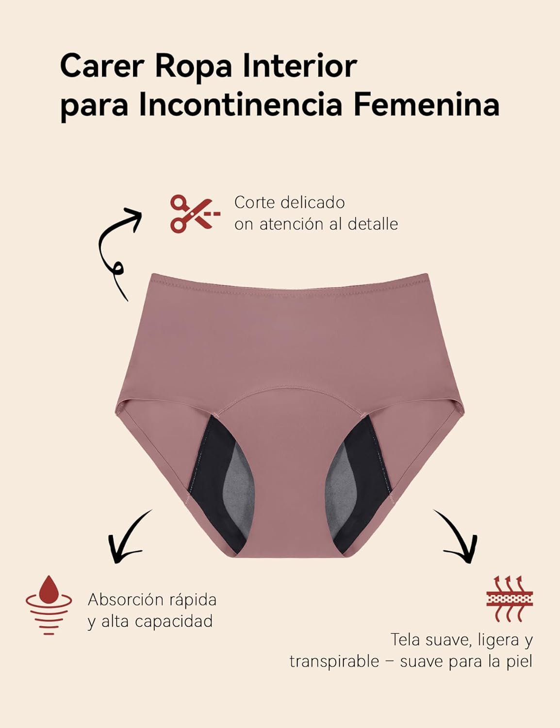 Braguitas incontinencia 3 ud | A1294