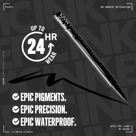 Eyeliner NYX Epic Ink Negro | A1848