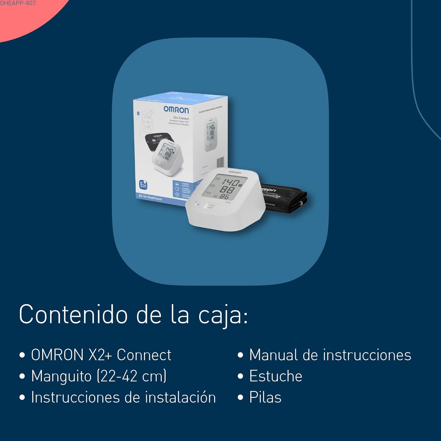 Tensiómetro OMRON X2+ Connect | A1279