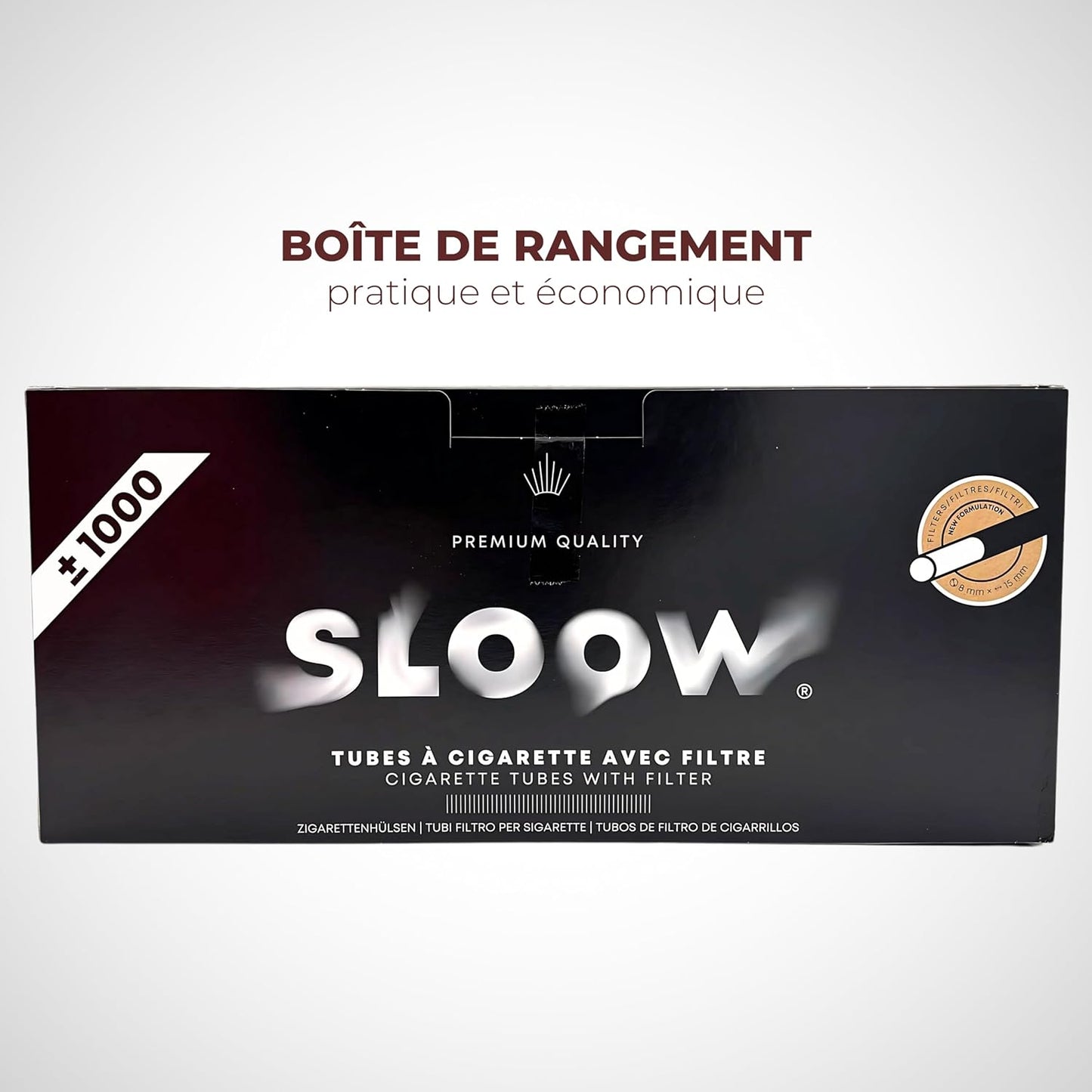 Tubos Filtro SLOOW Caja 1000 tubos | A1722