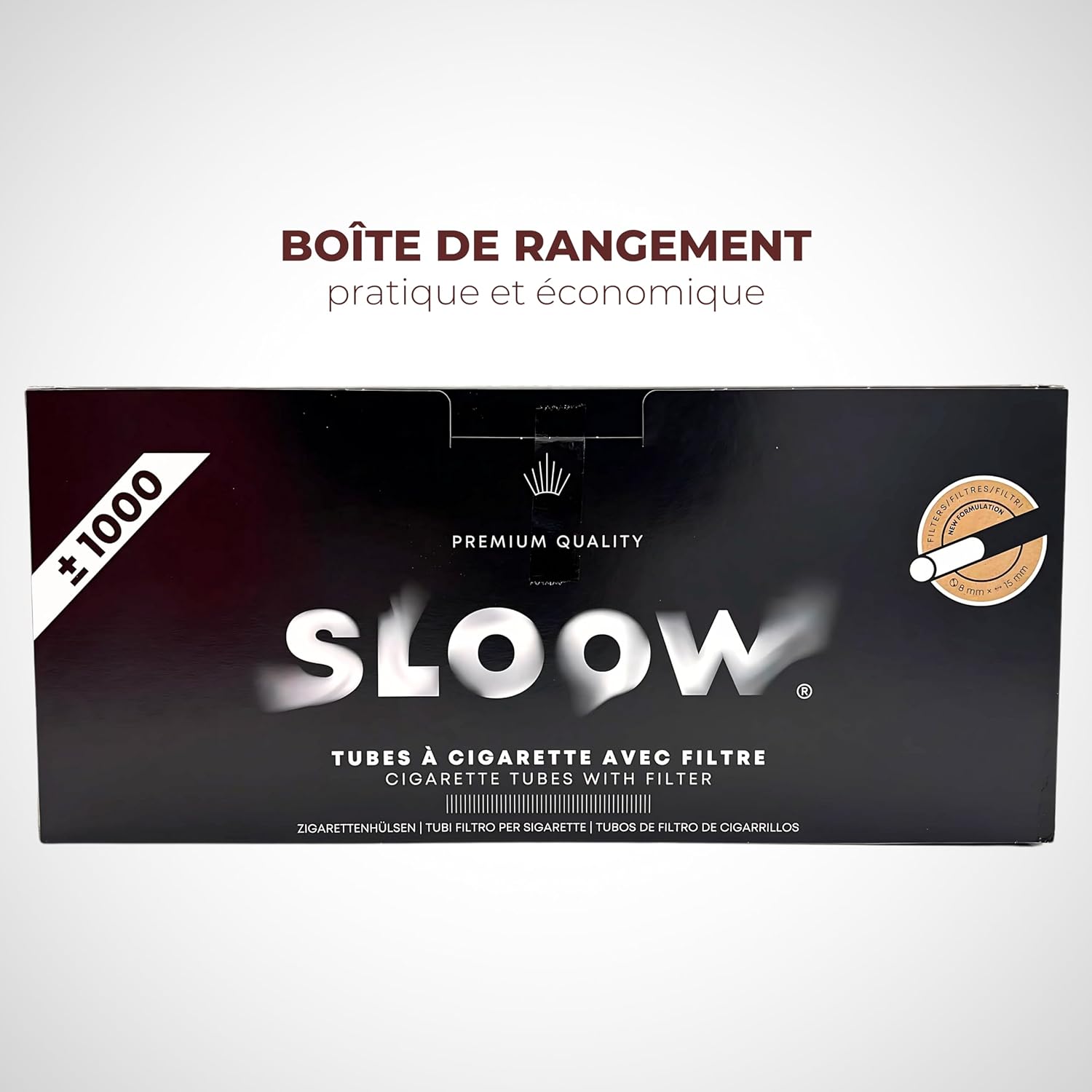 Tubos Filtro SLOOW Caja 1000 tubos | A1722