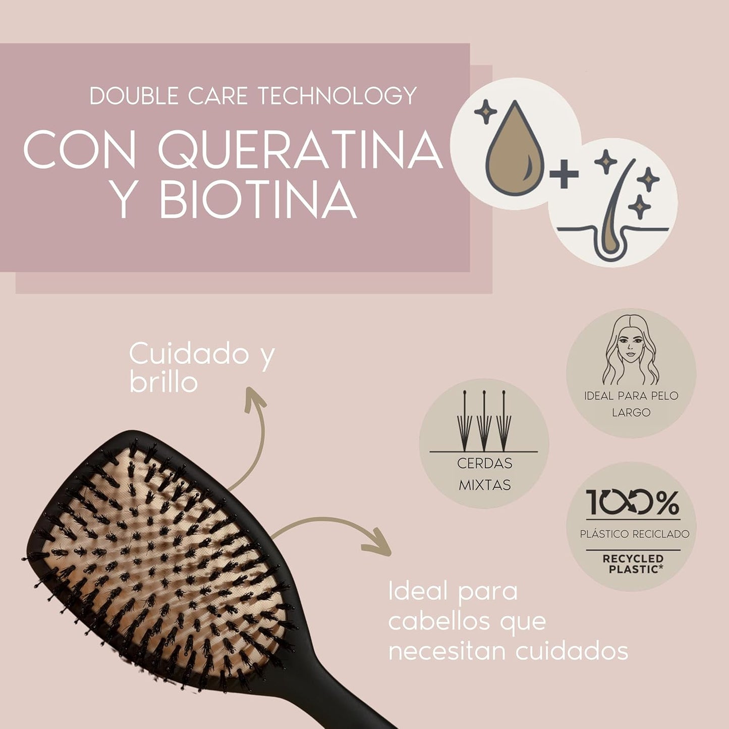 Cepillo Pelo Parsa Beauty tratamiento | A1659