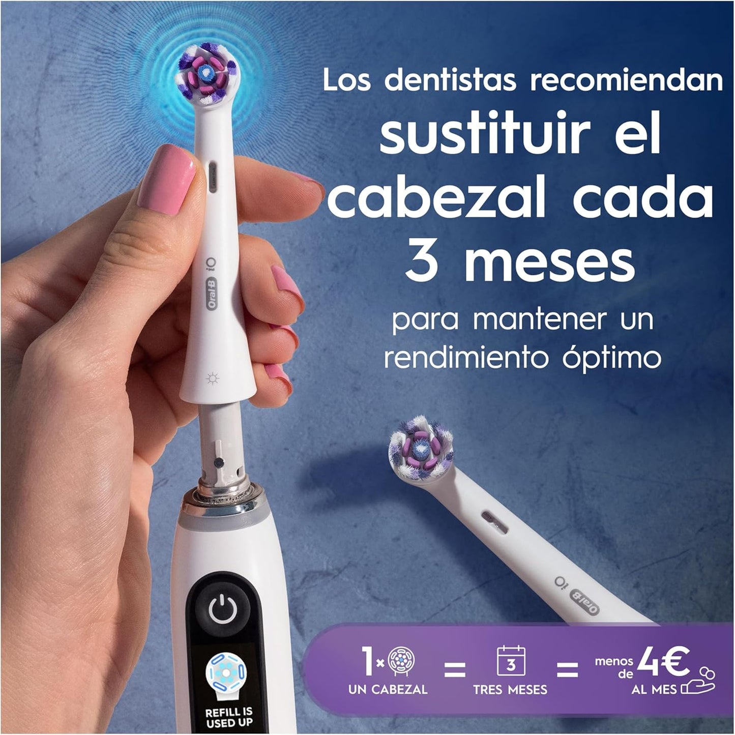 Recambios Oral-B iO Radiant 8 ud | A1206