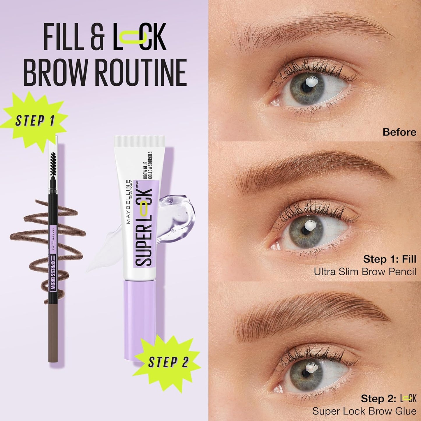 Gel Cejas Maybelline Superlock | A1845