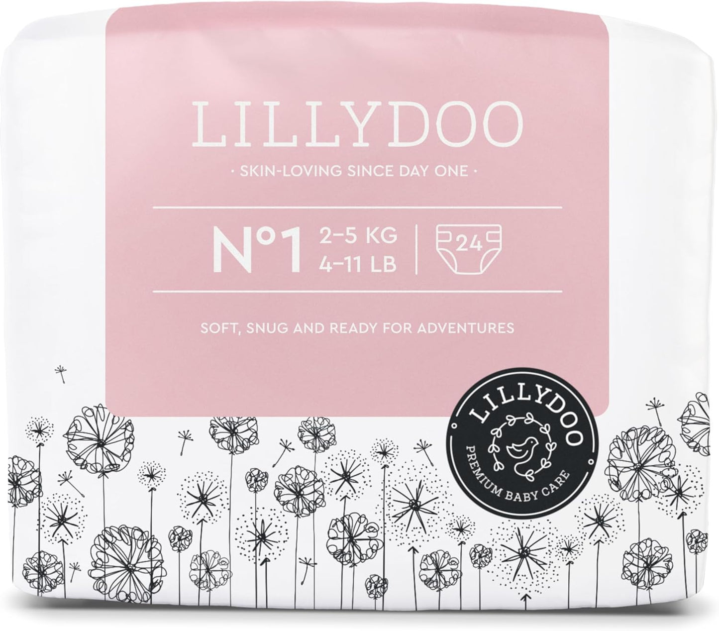 Pañales Lillydoo Talla 1 24u | A2051