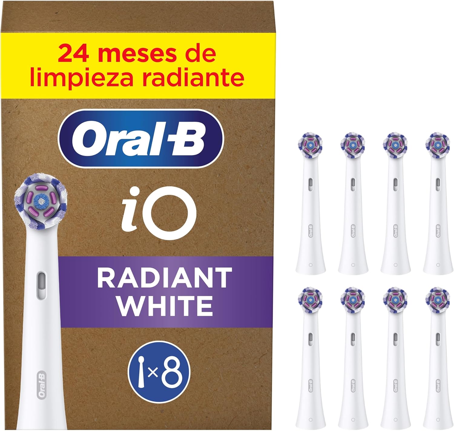 Recambios Oral-B iO Radiant 8 ud | A1206