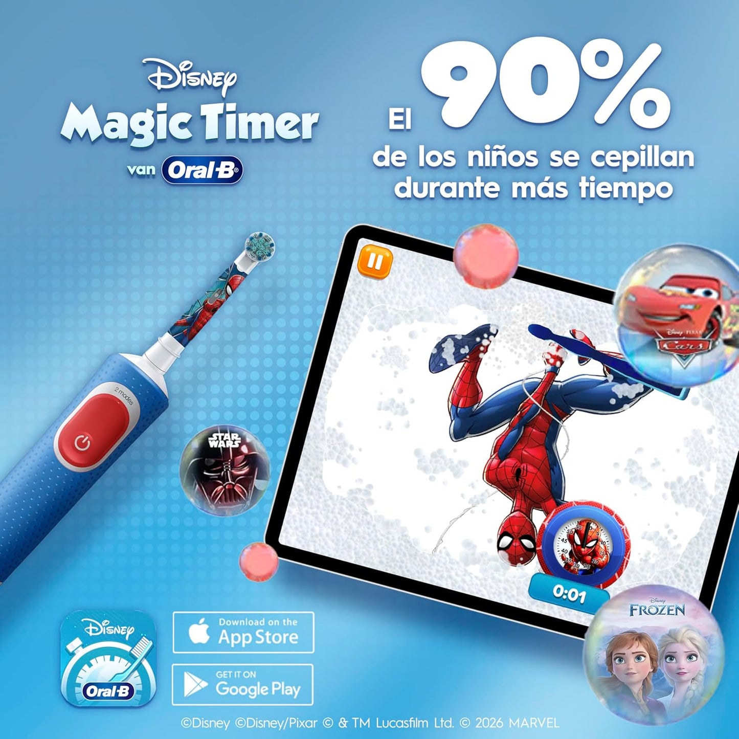 Cepillo Oral-B Pro Kids Spider-Man | A1325