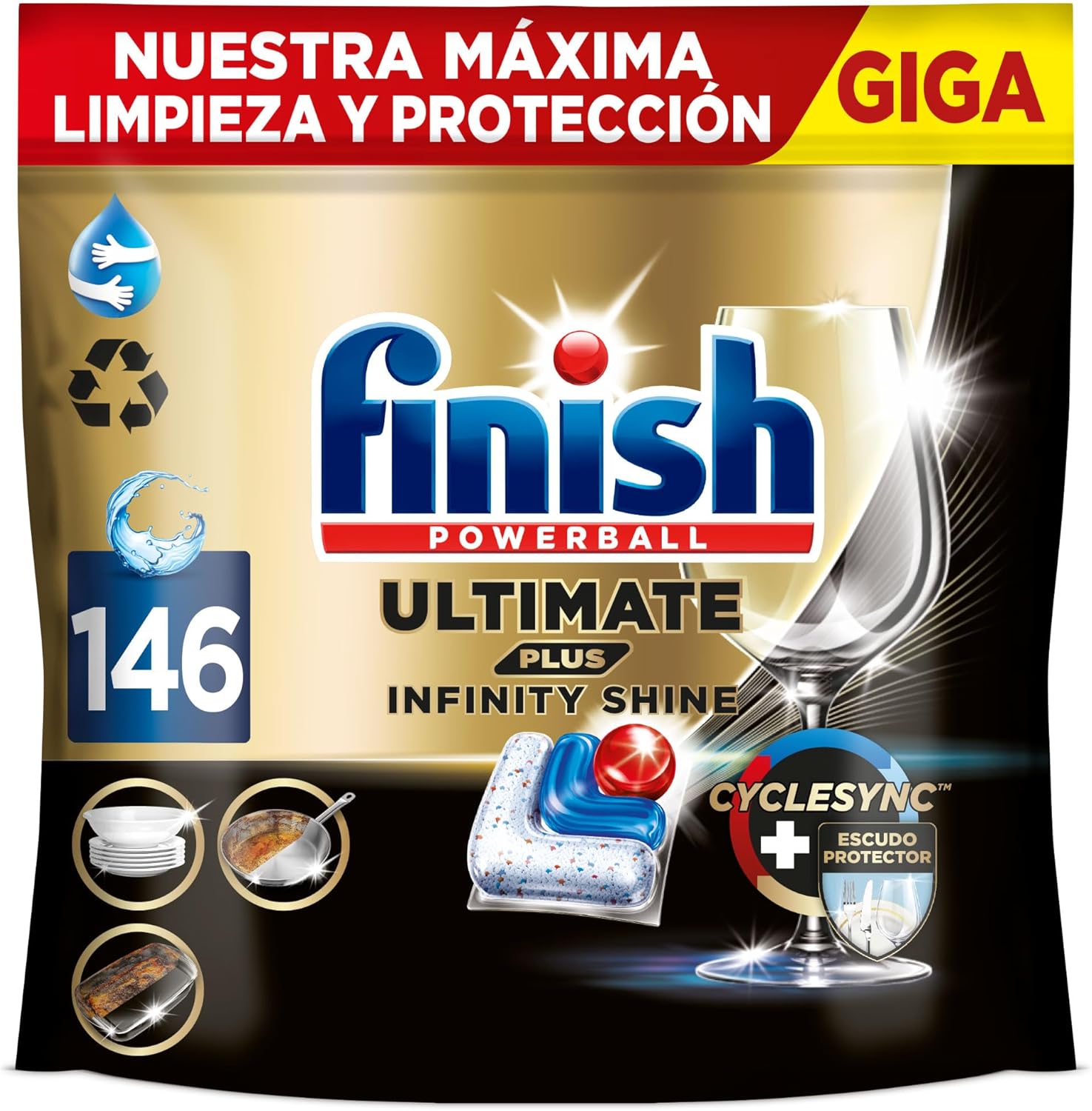 Pastillas Finish Ultimate 146 | A1313