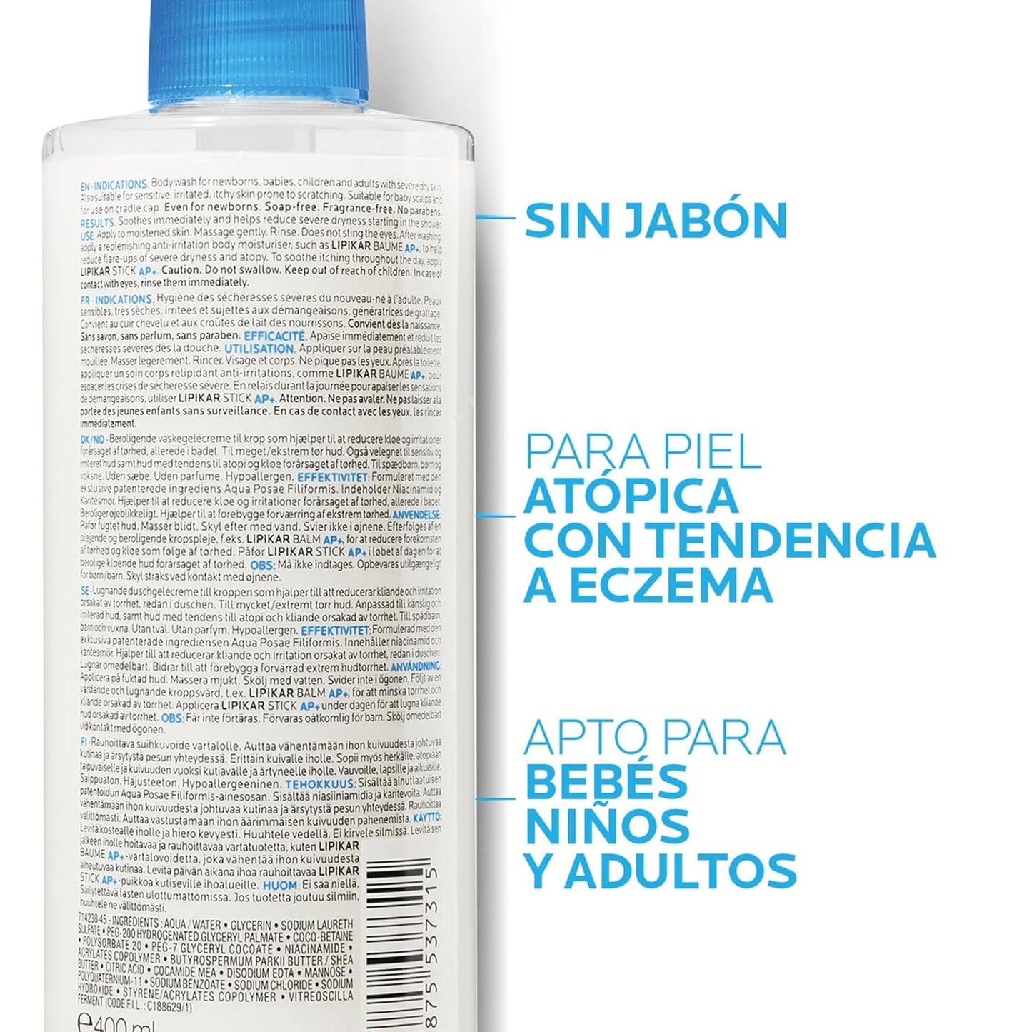 Gel ducha La Roche-Posay Lipikar Syndet AP | A1437