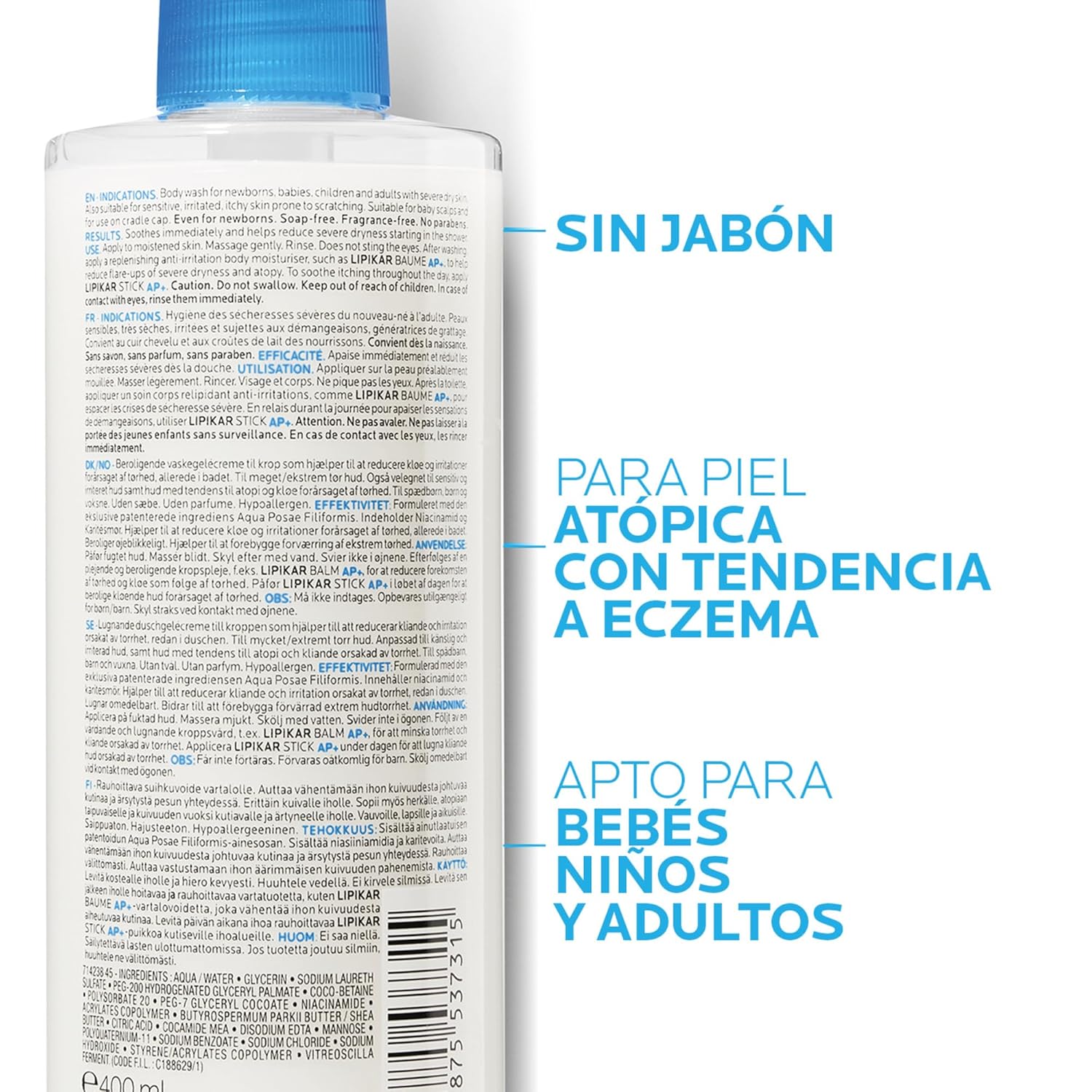 Gel ducha La Roche-Posay Lipikar Syndet AP | A1437