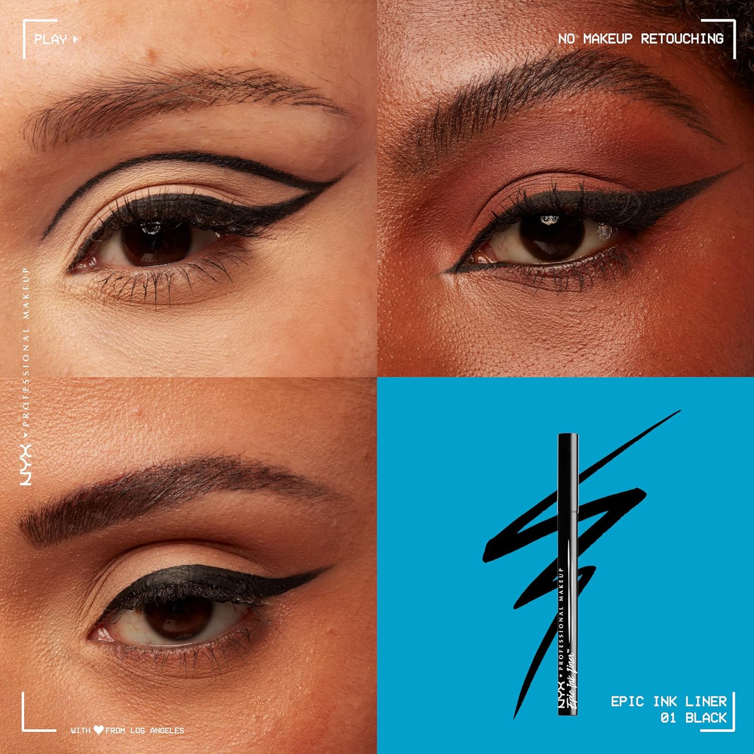 Eyeliner NYX Epic Ink Negro | A1848