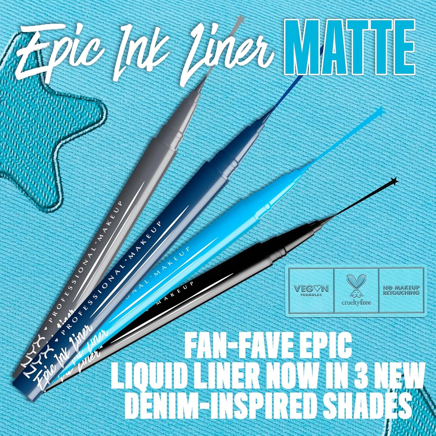 Eyeliner NYX Epic Ink Negro | A1848